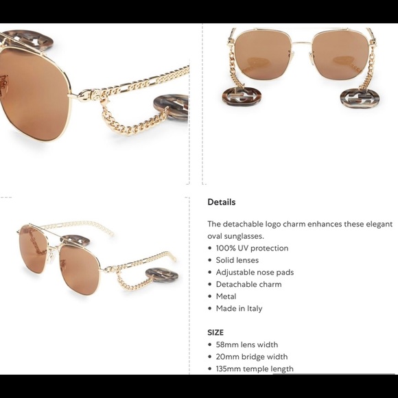 GUCCI GOLD CHAIN- LINK FROM THE CHARM COLLECTION, WITH DETACHABLE CHARMS - Picture 9 of 16